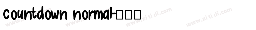 countdown normal字体转换